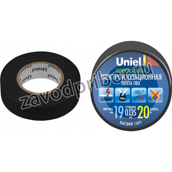изоляционная лента 20/19/01 BLK UIT-135P 4478