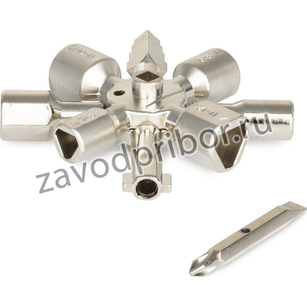 Ключ для электрошкафов с 10 рабочими профилями и битой 514010