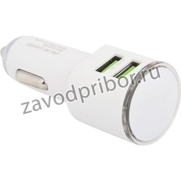 Автомобильная зарядка LDNIO 2 USB выхода 3,4А + кабель Micro USB DL-C29 белое, коробка
