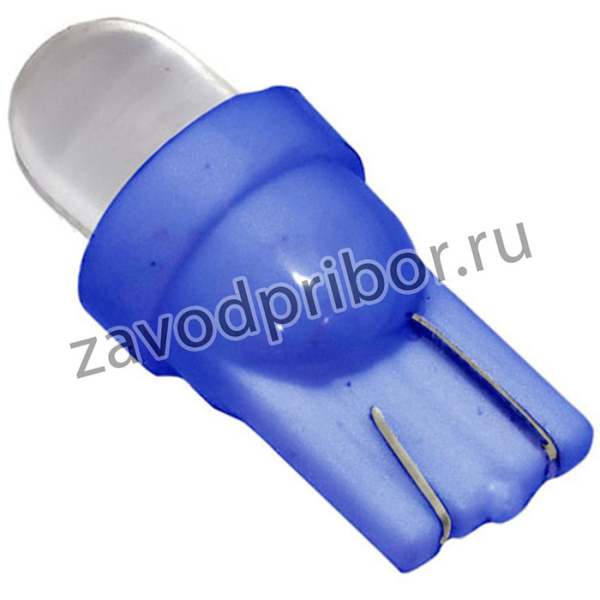 ME-0407B, Лампа светодиодная 12V W5W T10W W2.1х9.5d бесцокольная Round Blue MEGA ELECTRIC