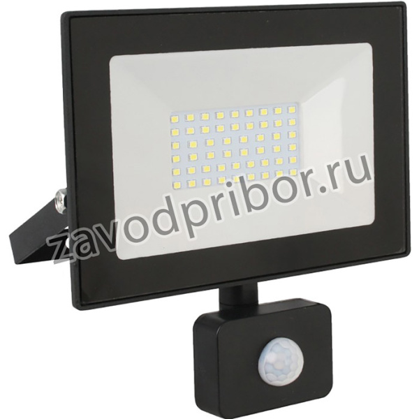 Ultraflash LFL-2002S C02 черный (LED прожектор с датчиком, 20 Вт, 230В, 6500К)