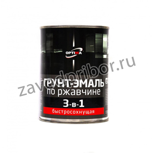 Грунт-эмаль 3 в 1 быстросохнущая 0,8кг шокол. 11598025