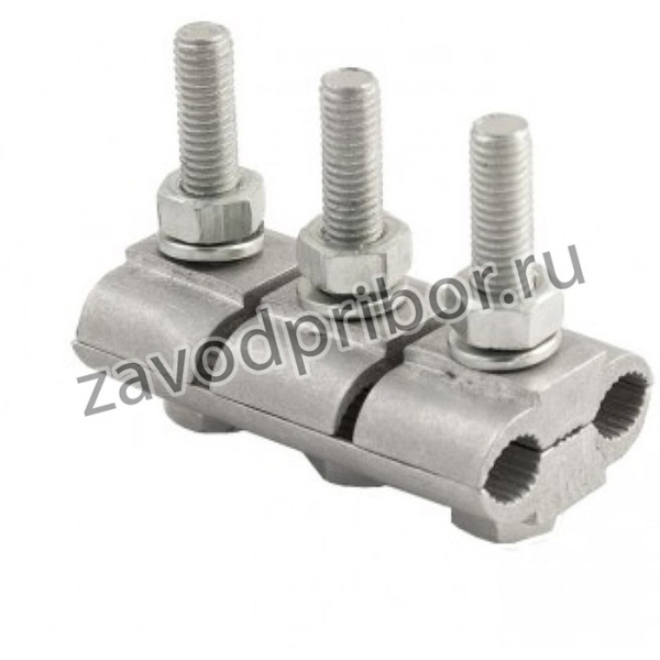 Соединительный плашечный зажим 3 болта М6 (D провода 9,6...11,4 мм) ПА-2-2 PROxima 6 шт pa-2-2