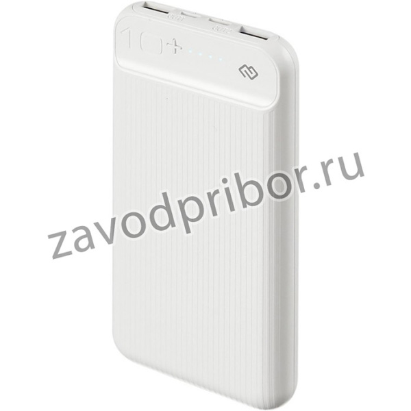 Мобильный аккумулятор Digma DG-10000-3U-WT Li-Pol 10000mAh 3A белый 3xUSB