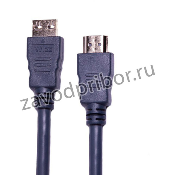 Кабель HDMI - HDMI, M/M, 3 м, v2.0, K-Lock, поз.р, экр, Wize, CP-HM-HM-3M