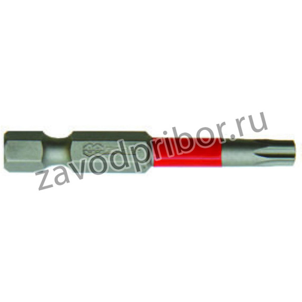 Биты T 15 x 50 мм 10шт. красные 43634