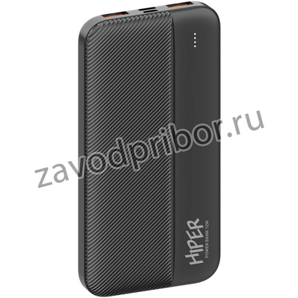 Мобильный аккумулятор Hiper SM10000 10000mAh 2.4A черный (SM10000 BLACK)