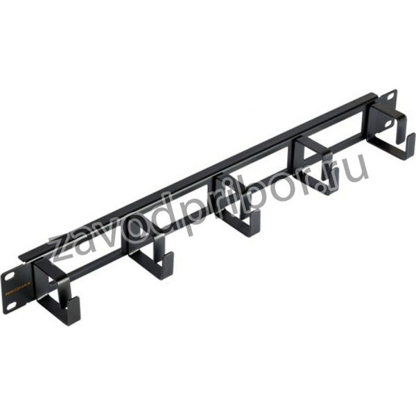 Органайзер 19", 1U, кольца 40мм 2шт. NMC-OK400H-1U-BK-2