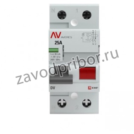 Устройство защитного отключения DV 2P 40А/300мА AC AVERES SQrccb-2-40-300-ac-av