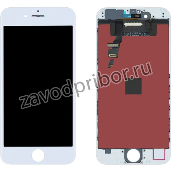 Дисплей (экран) в сборе с тачскрином для iPhone 6 с рамкой белый (In-Cell) VIXION