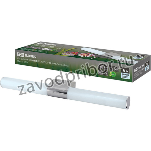 Светильник LED CH-П 6Вт, 4000 К, IP44, Камбрия-1, хром TDM