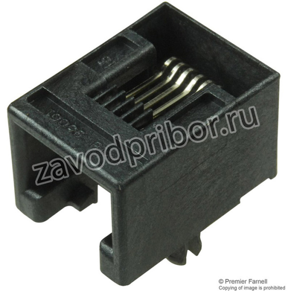95501-2882, Модульный разъем, RJ45 Jack, 1 x 1 (Порт), 8P8C, Cat3, Монтаж в Сквозное Отверстие