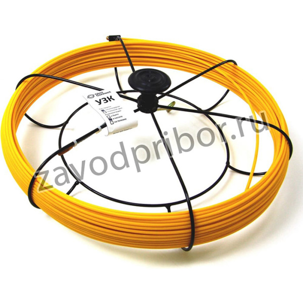 Протяжка для кабеля мини УЗК d=4,5 мм L=60 м в кассете №2, желтый СП-К2-4,5/60