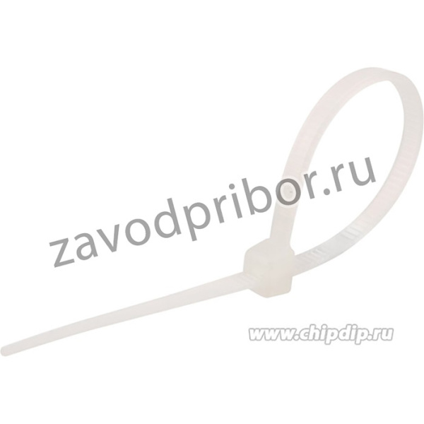 57-0100, Стяжка кабельная нейлоновая 100x2,5мм, белая (100 шт/уп)