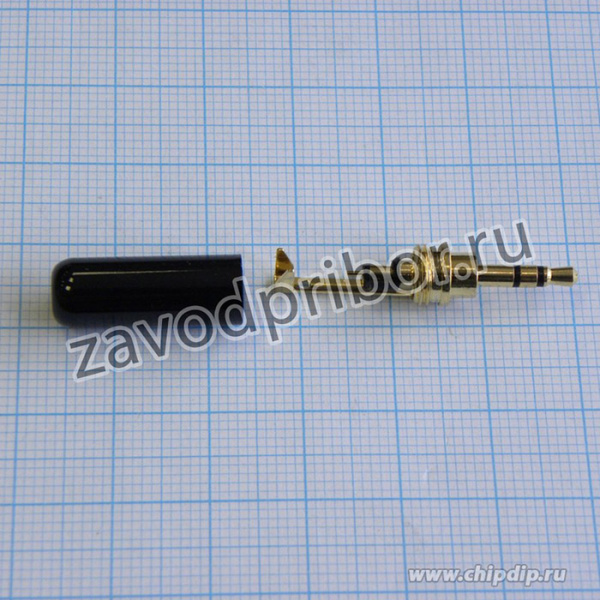 TRS 2.5B (micro plug) штекер металл мини, (Стерео шт. 2.5 мм), Стерео аудио штекер 2.5 мм золотистый, миниатюрный металлический кожух