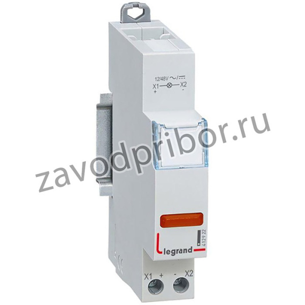 Лампа индикации 1мод. 12/48В CX3 1хLED красн. Leg 412922