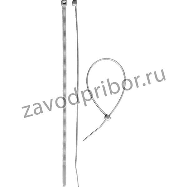 Кабельные стяжки белые КС-Б1, 4.8 x 400 мм, 100 шт, нейлоновые, ЗУБР Профессионал
