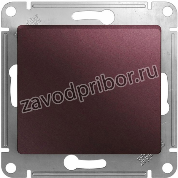 Переключатель проходной 1-кл. СП Glossa 10А IP20 (сх. 6) 10AX механизм баклажан. SE GSL001161
