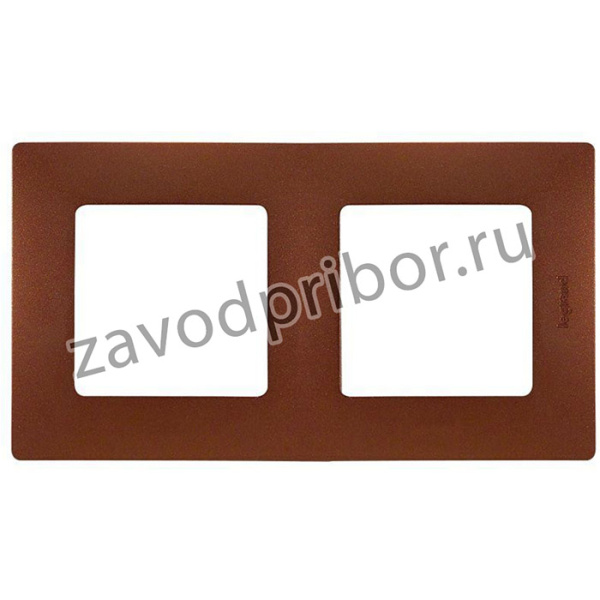 Рамка 2-м Etika какао Leg 672572