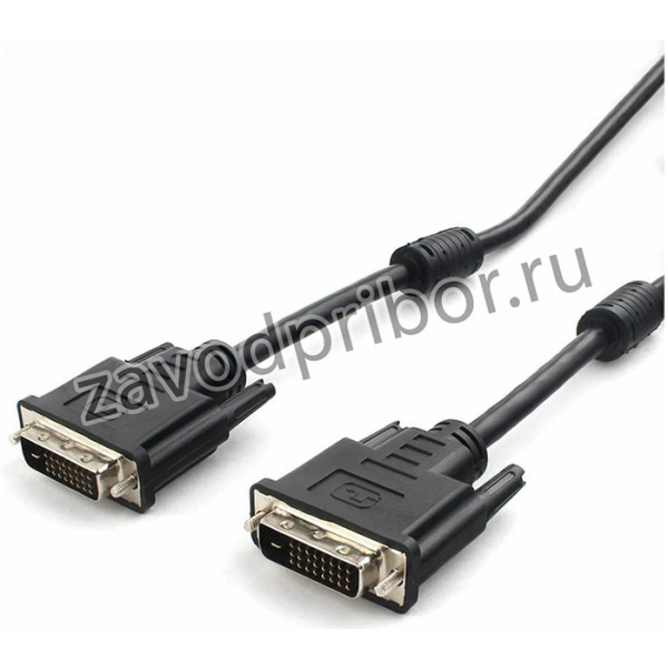 Кабель DVI-D, dual link, 25M/25M, 10м, CCS, черный CC-DVI2L-BK-10M