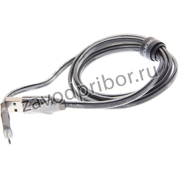 BU12 black, Кабель micro USB 1.2м черный BOROFONE