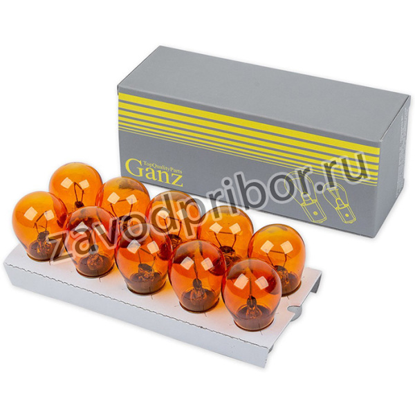 Лампа 24V PY21W 21W BAU15s GANZ 1 шт. BOX GIP06041