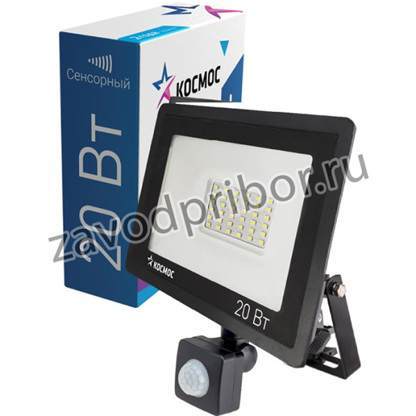 Прожектор светодиодный Космос K_PR5_LED_20S 20Вт, 1600лм, сенсор, IP65