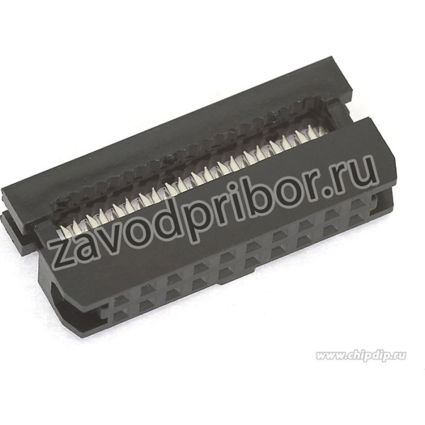 IDC2-20F (DS1017-20-N), Розетка 2.0мм на шлейф 20 pin без фиксатора кабеля