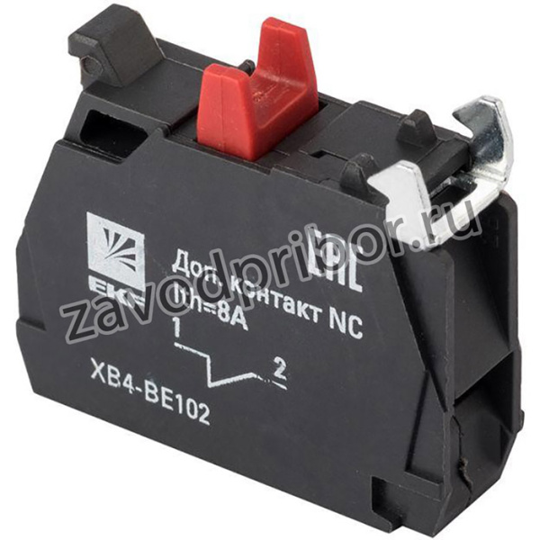 XB4-BE102 (аналог ZBE-102), Контакты дополнительные NC (красные) PROxima