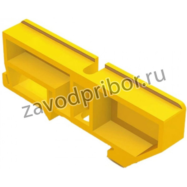 Изолятор для нулевой шины на DIN-рейку ЖЕЛТЫЙ GE60021-09