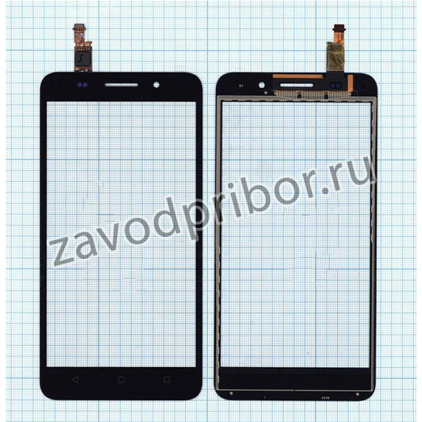 Сенсорное стекло (тачскрин) для Huawei Honor 4X черное