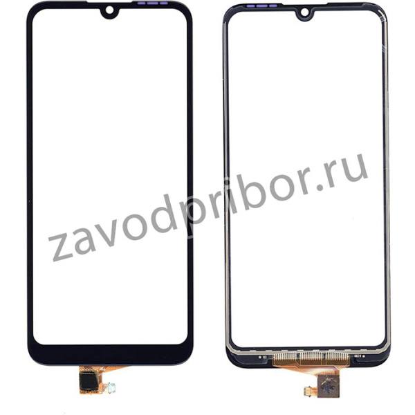 Сенсорное стекло (тачскрин) для Huawei Y6 2019 черное