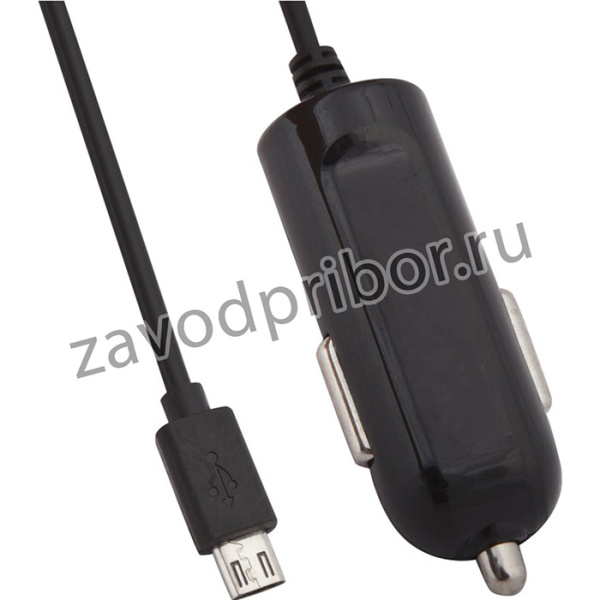 Автомобильная зарядка LP Micro USB 2,1A коробка