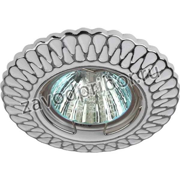 ST4 CH/WH /1 Светильник ЭРА штампованный MR16,12V/220V, 50W белый/хром Б0046900