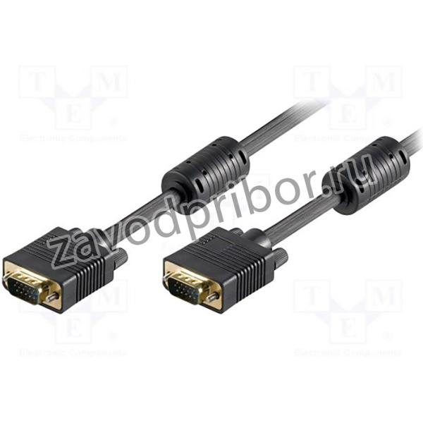 VGAM-070-BK, Кабель гнездо D-Sub 15pin HD,с обеих сторон 7м Цвет черный