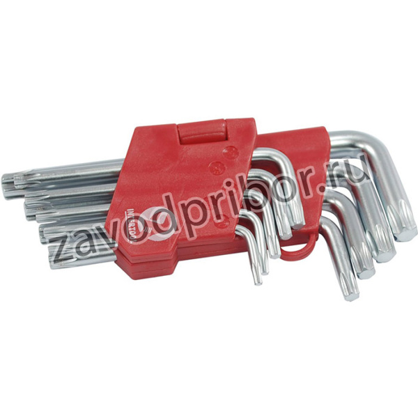 Набор Г-образных ключей TORX 9шт, Т10-Т50, Cr-V, Small HT-0607