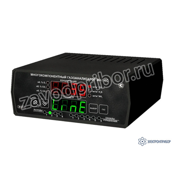 МАГ-6 С-Х (со встроенными датчиками и компрессором) — стационарный многокомпонентный газоанализатор