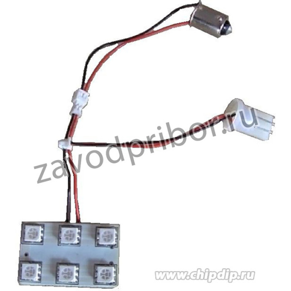 TLS-SMD-6AUTO-UWC, Светодиодная сборка белая, 6 светодиодов, 12V (OBSOLETE)