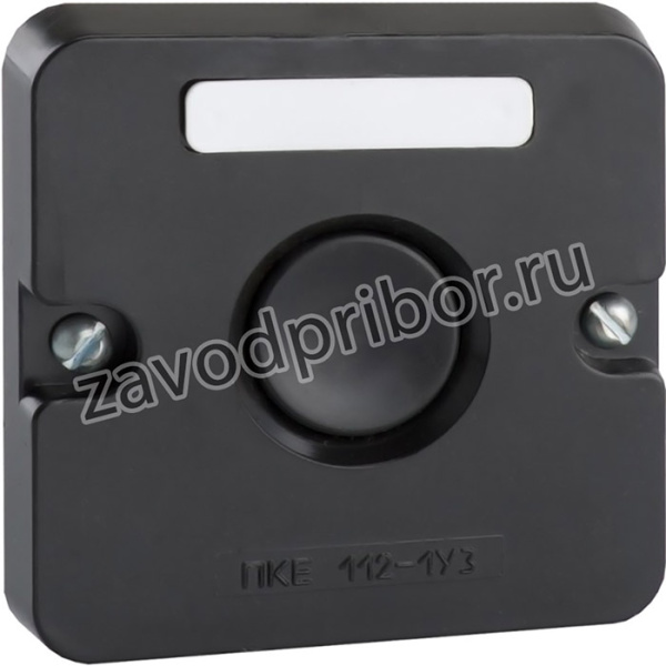 Пост кнопочный ПКЕ-122 1 У2 IP54 черн. кнопка КЭАЗ 150738