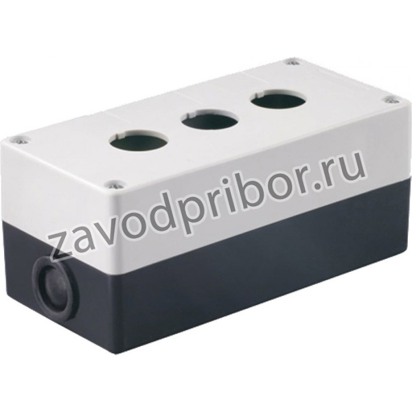 Корпус КП103 для кнопок, 3места, белый SQ0705-0003
