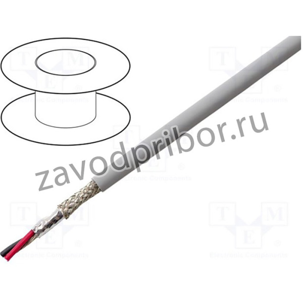 78332-SL001, Провод, EcoCable Mini, 2x22AWG, MPPE, темно-серый, 300В, 305м