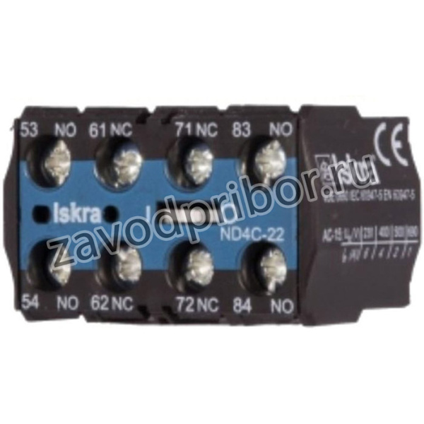 Блок-контакт для миниконтакторов ND4M-40 УТ-00015156