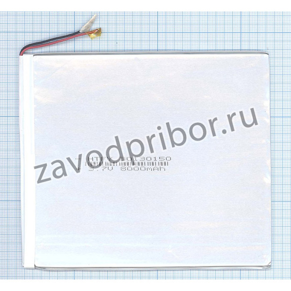 Аккумулятор универсальный 3x130x150 мм 3.8V 8000mAh Li-Pol (2 Pin)