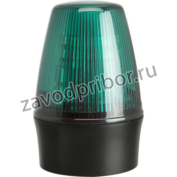 LEDS100-02-04, LEDS100 Series Green Flashing Beacon, 20 30 V ac/dc, Surface Mount, LED Bulb, IP65