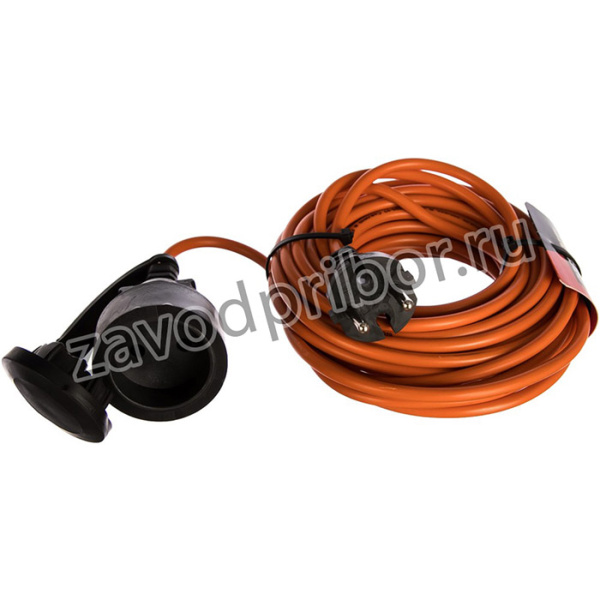 Удлинитель шнур б/з ПВС 2х0,75 6A 10м IP 44 PE-013