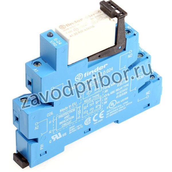 38.52.0.024.006, Реле: интерфейсное, DPDT, Uобмотки: 24ВDC, Uобмотки: 24ВAC, 8А, IP20