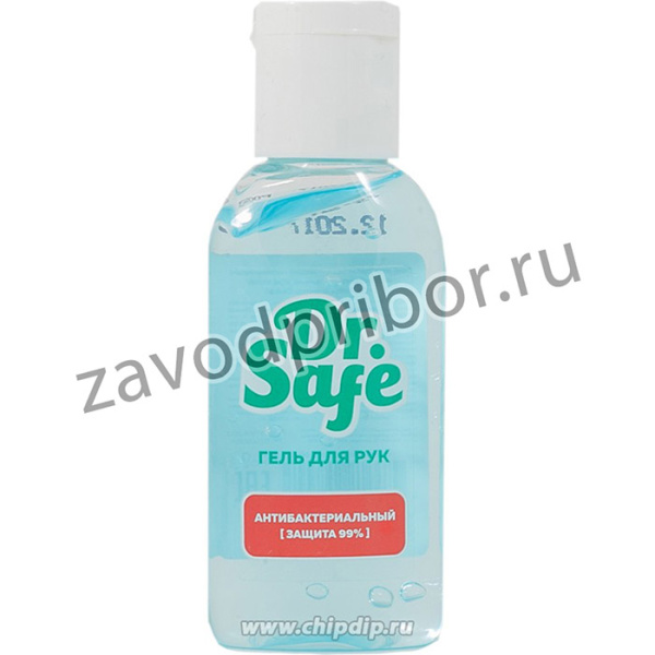 DR.SAFE гель, Антибактериальный гель для рук, без запаха, 60 мл, антисептик
