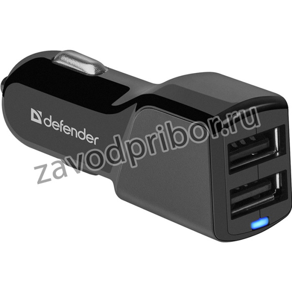 Автомобильный адаптер Defender 2xUSB, 5V/3.4А (UCA-34) (83834)