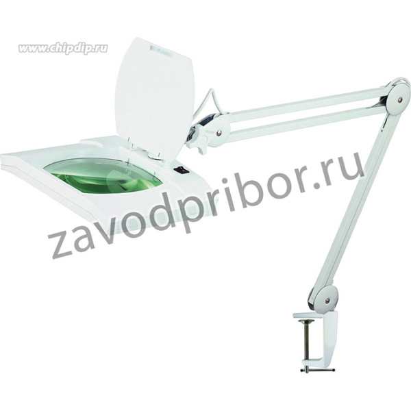 8069LED-A 3D Лампа-Лупа (цвет-белый,увеличение 175%,освещение- светодиоды, крепление-струбцина)