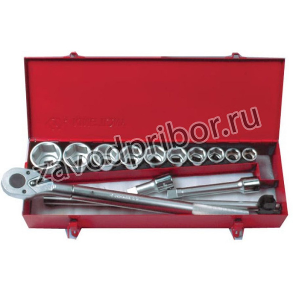 Набор торцевых головок с принадлежностями 3/4", шестигранные, 22-50 мм, 14 предметов 6314MR